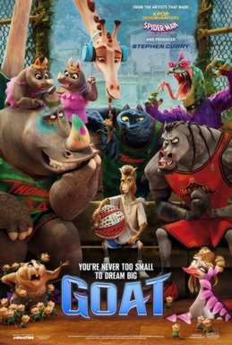 GOAT movie poster, Saturday, August 21, 2926 - 8:30 PM at the Port Union Community Centre (weather permitting). BRING YOUR CHAIR & BLANKET AND ENJOY THE MOVIE WITH SOME FREE POPCORN