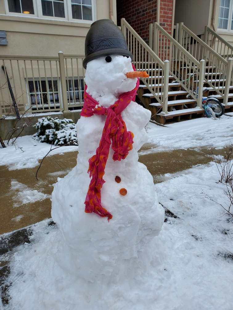 photo of snowman